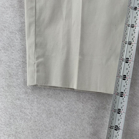 Talbots The Perfect Crop Capris‎ Chino Pants Ivory Flat Front Petites Casual 6P - Picture 5 of 6